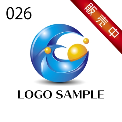 ロゴ販売用【026】水、海、波をイメージしたロゴ