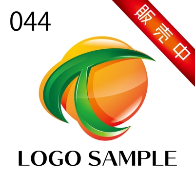 ロゴ販売用【044】アルファベットのTをモチーフにした、球体のスタイリッシュなロゴです。