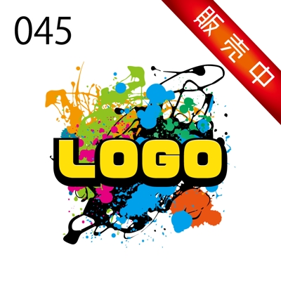 ロゴ販売用【045】ペンキで書きなぐったようなストリート系・グランジ系のロゴです。