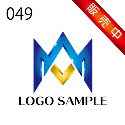ロゴ販売用【049】アルファベットのMとAをモチーフにしたスタイリッシュなロゴです。