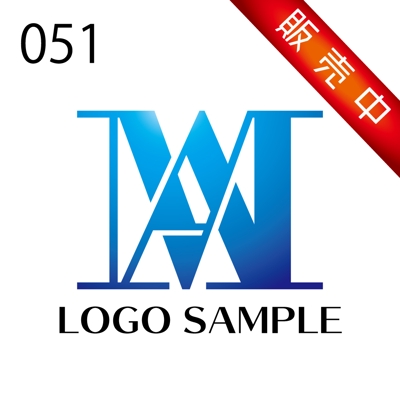 ロゴ販売用【051】アルファベットのMとAをモチーフにしたシンプルなロゴです。