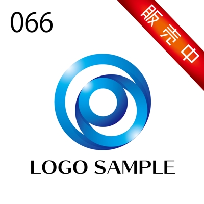 ロゴ販売用【066】円、サークル、渦、球をモチーフにしたロゴです。
