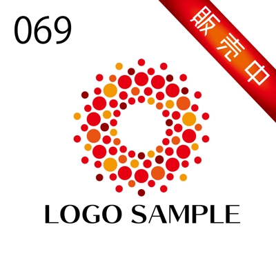 ロゴ販売用【069】光、太陽、円、球体をモチーフにしたロゴです。