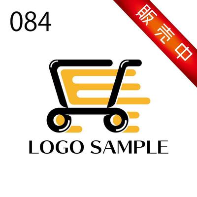 ロゴ販売用【084】ショッピング、カート、スピードをモチーフにしたロゴです。