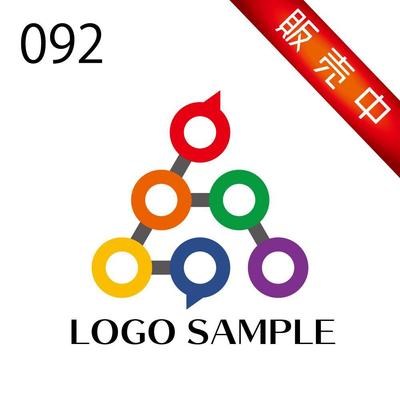 ロゴ販売用【092】コミュニティをイメージしたロゴです。人と人とのつながりをデザインしました。