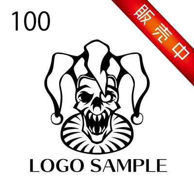 ロゴ販売用【100】ジョーカー、ピエロ、道化師のロゴ