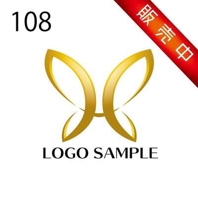 ロゴ販売用【108】蝶のロゴ