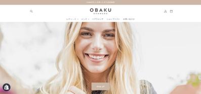 obaku 様　ECサイト制作（shopify）