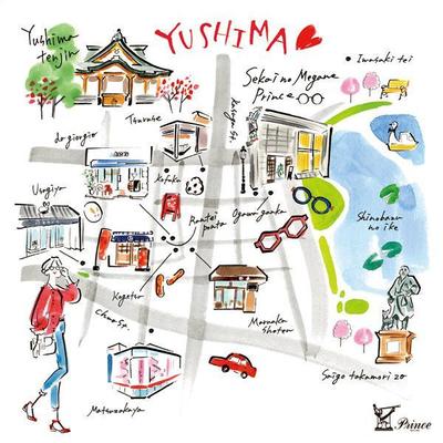 世界のメガネプリンス様のセリート（メガネ拭き）用  イラストＭＡＰ