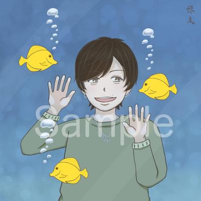 個人の似顔絵