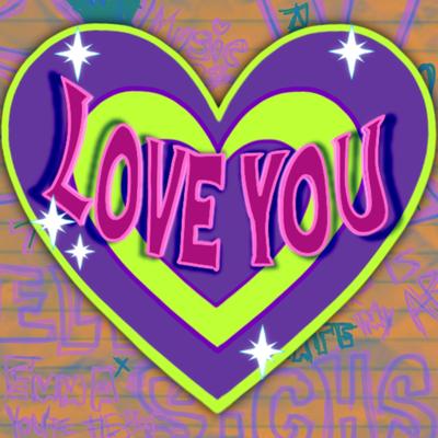 LOVE YOUステッカー