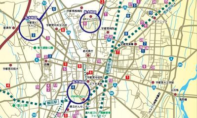 フリーペーパーに掲載する地図の作成