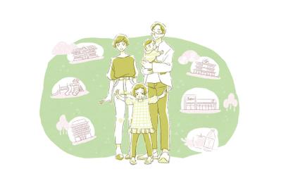 住みたいまちPRイラスト