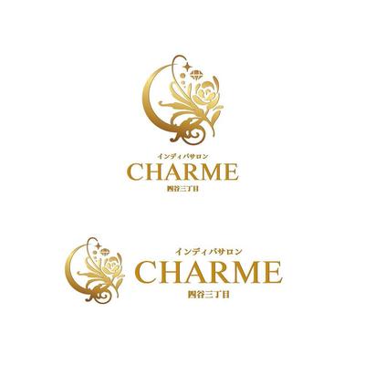 インディバサロンCHARME四谷三丁目店のロゴ制作