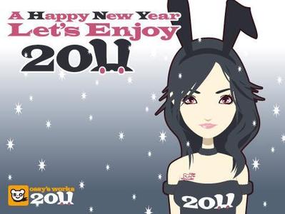 2011年年賀状black