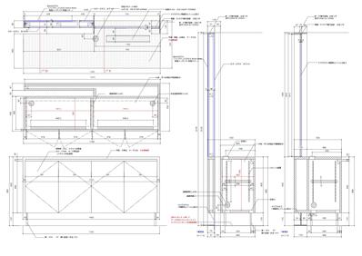 造作什器図面1