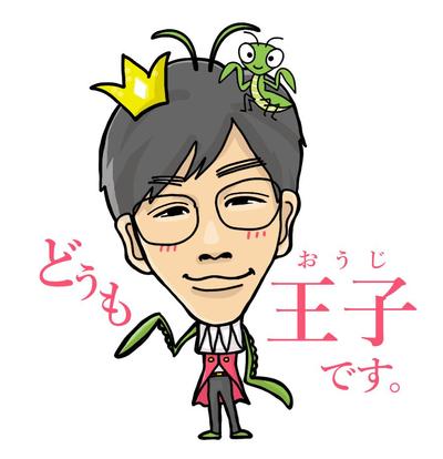 個性的な全身似顔絵制作