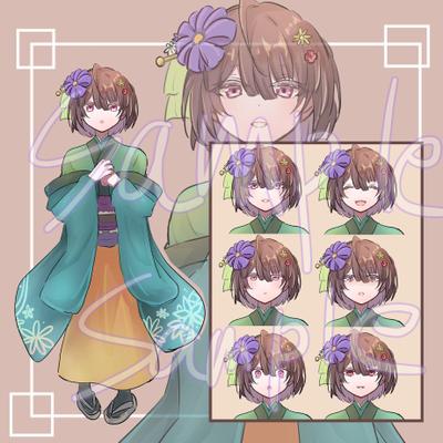 立ち絵 和風少女