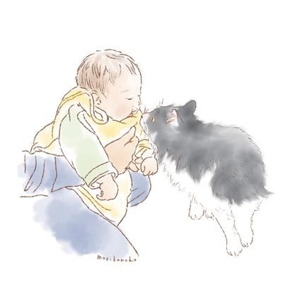 育児日記　赤ちゃんと猫