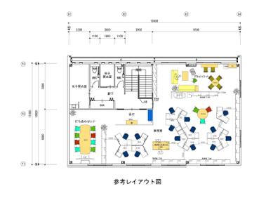 オフィスレイアウト平面図