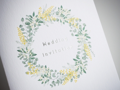 結婚式の招待状＆プロフィールブックのデザイン制作