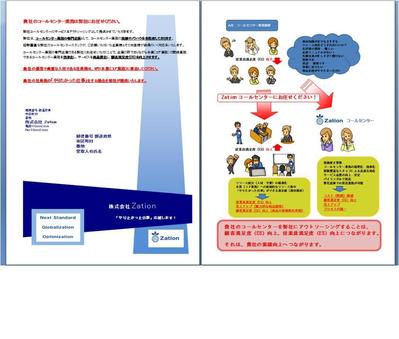 食品メーカー専門　お客様センターのリーフレット作成