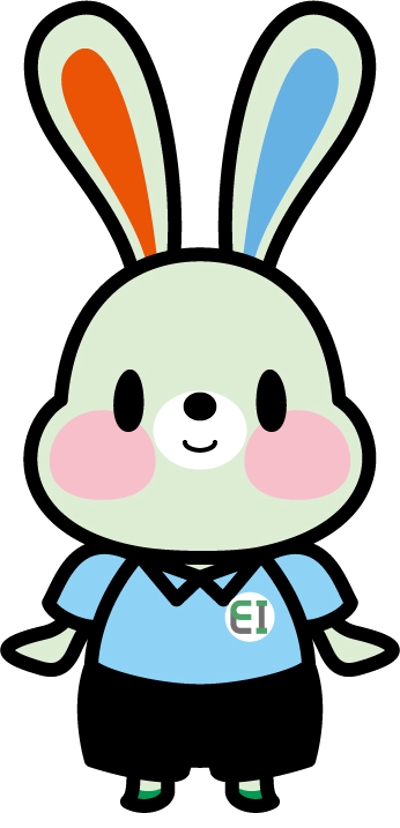 幼児教室・療育園のキャラクター制作 のご依頼を受けウサギのキャラクターを制作致しました☺