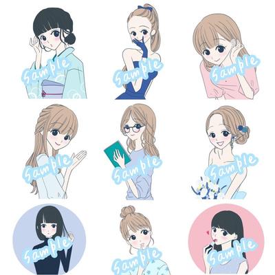 ストックイラストサイトに登録中のイラスト