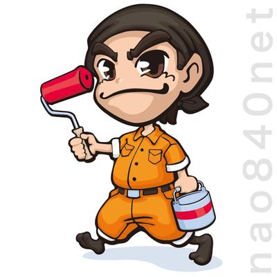 塗装工事会社向けゆるキャラデザイン