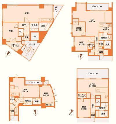 平面図：見取図