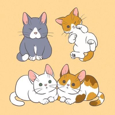 個人制作の猫のイラスト