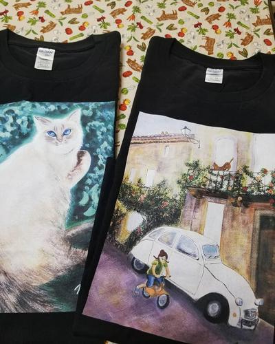 絵画Tシャツデザイン