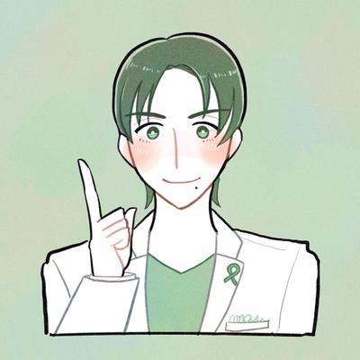 白衣を着た男性のアイコン