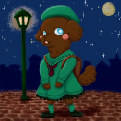 トイプーちゃんの帰り道