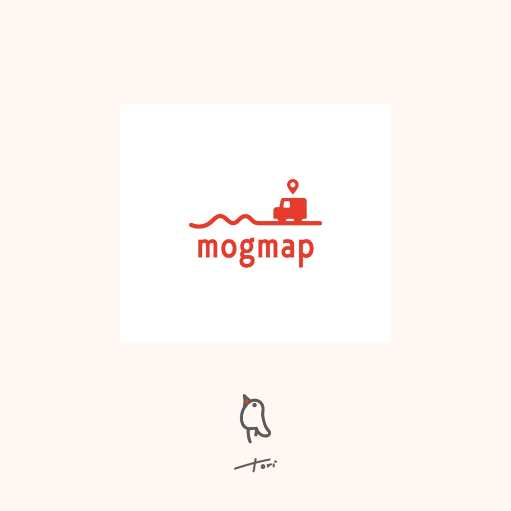 キッチンカーの位置情報システム「mogmap」ロゴ作成