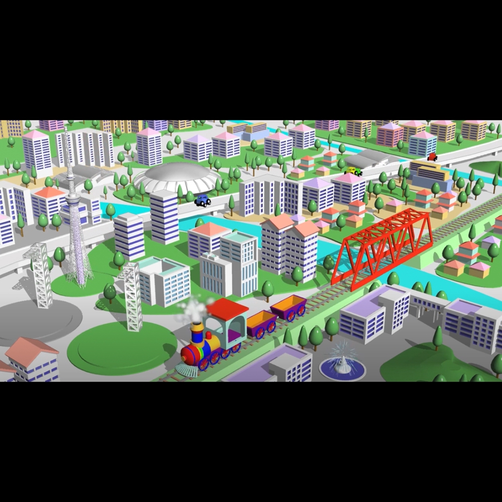 街並みの3DCGアニメーション