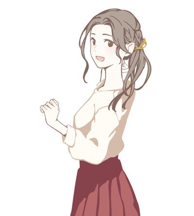 美容系向けの女性イラスト