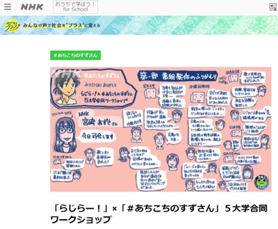 NHKの番組視聴者向けオンラインイベントのグラフィックレコーディング作成業務