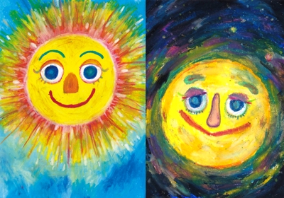 月と太陽
