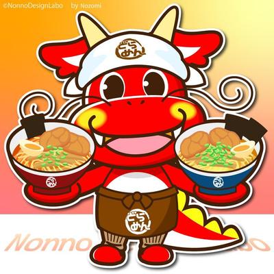 娘の描いたラフスケッチをキャラクター化【ドラゴンラーメン】