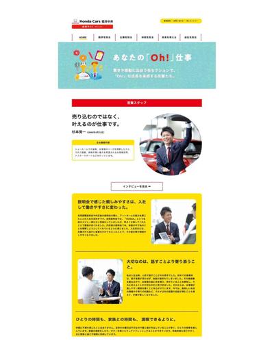 Honda Cars 福井中央 採用サイト