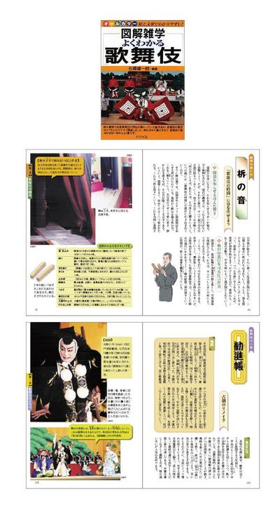 （2008）ナツメ社「図解雑学 よくわかる歌舞伎」誌面デザイン