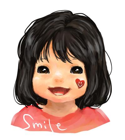 子どもの似顔絵