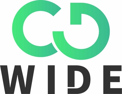 株式会社WIDEのロゴ/サイトデザイン