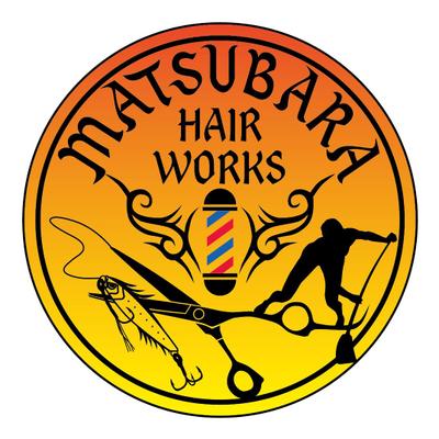 MATSUBARA HAIR WORKSステッカーデザイン