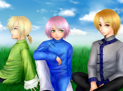 創作キャラ少年3人組