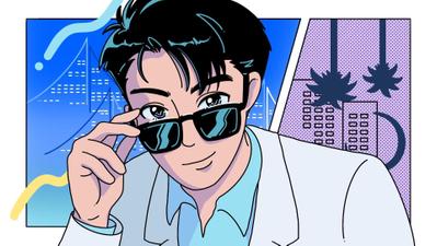 東京回転盤YouTube動画サムネイルイラスト制作