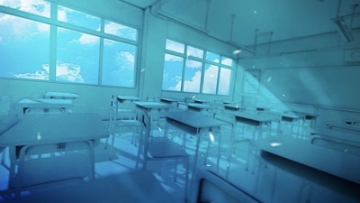 アニメ風の教室背景