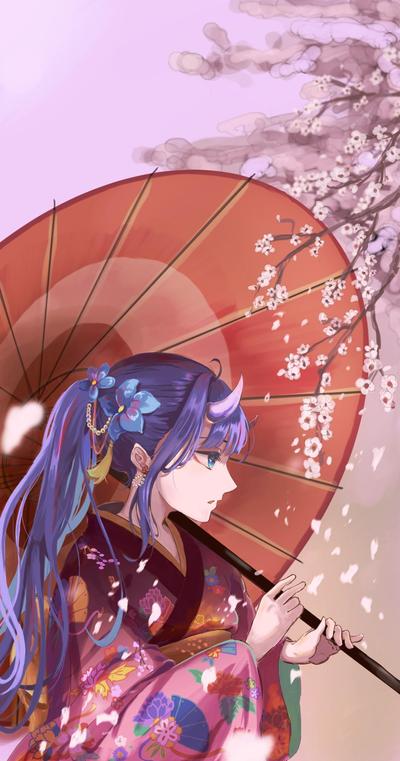 女鬼と桜