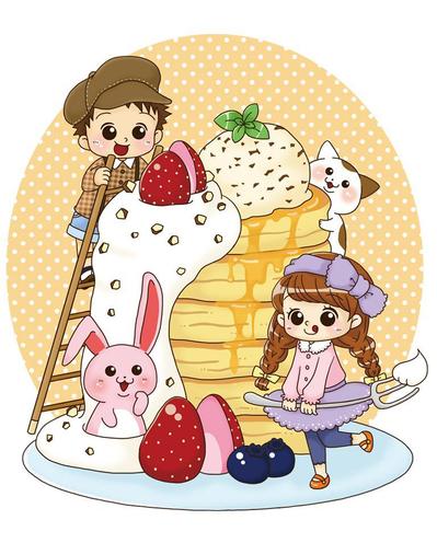 親子、子ども向けイラスト